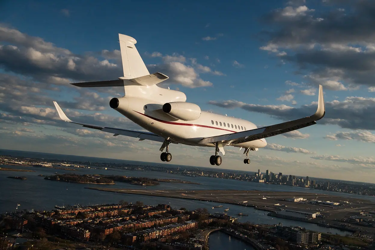 Private jet in Boston