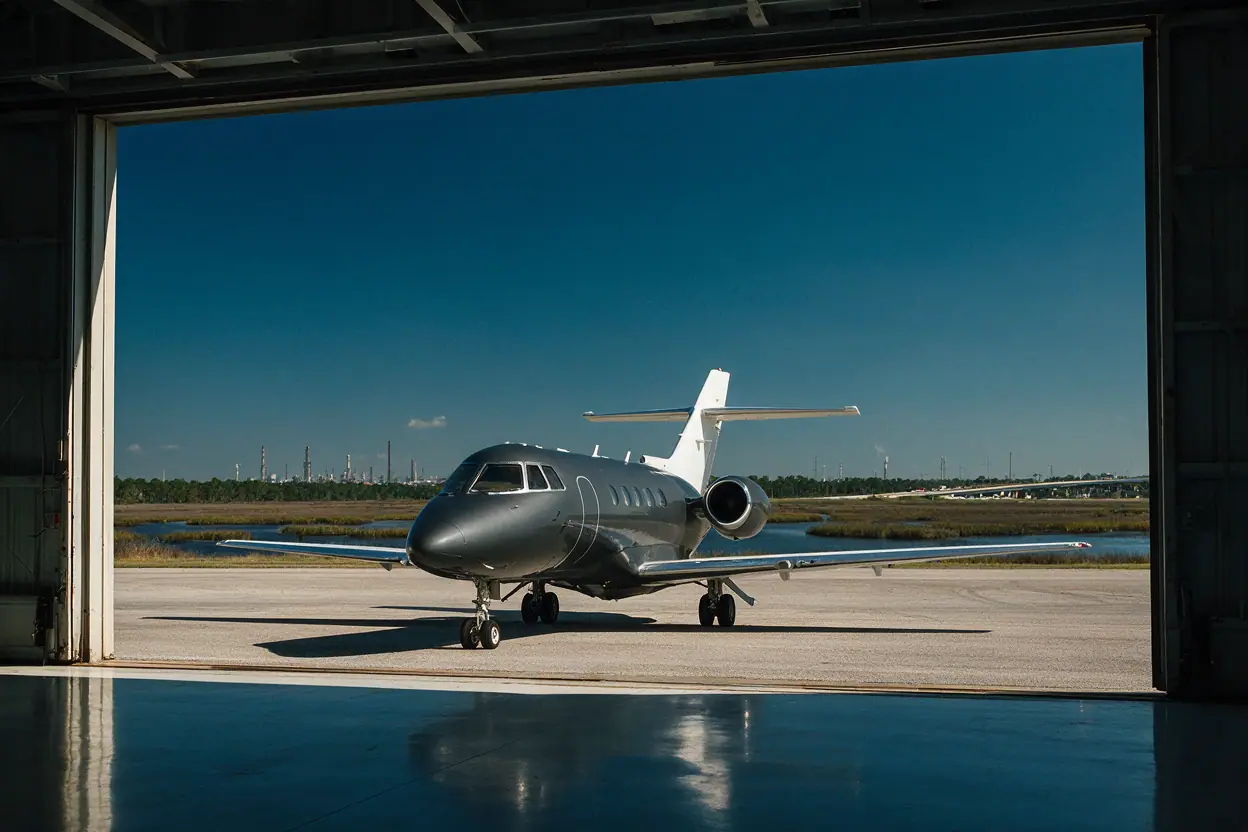 Private jet in Houston